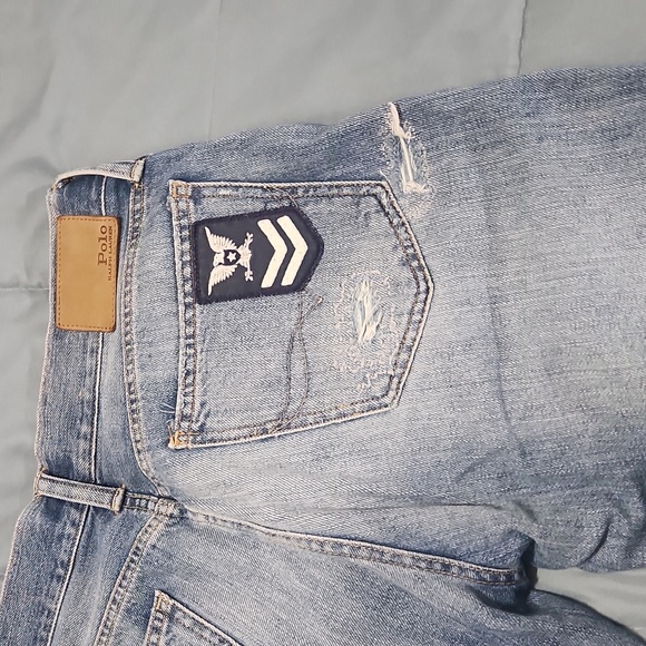 Polo by Ralph Lauren Blue Distressed Women's Jeans - Picture 15 of 17